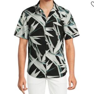 Original Paperbacks Green Tropical Print Florence Shirt